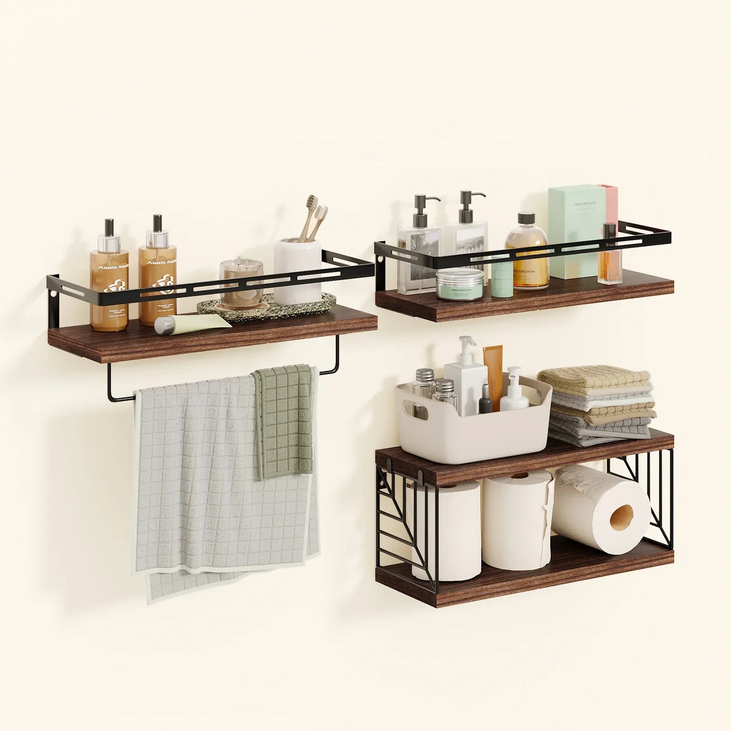 Bathroom Shelves x3