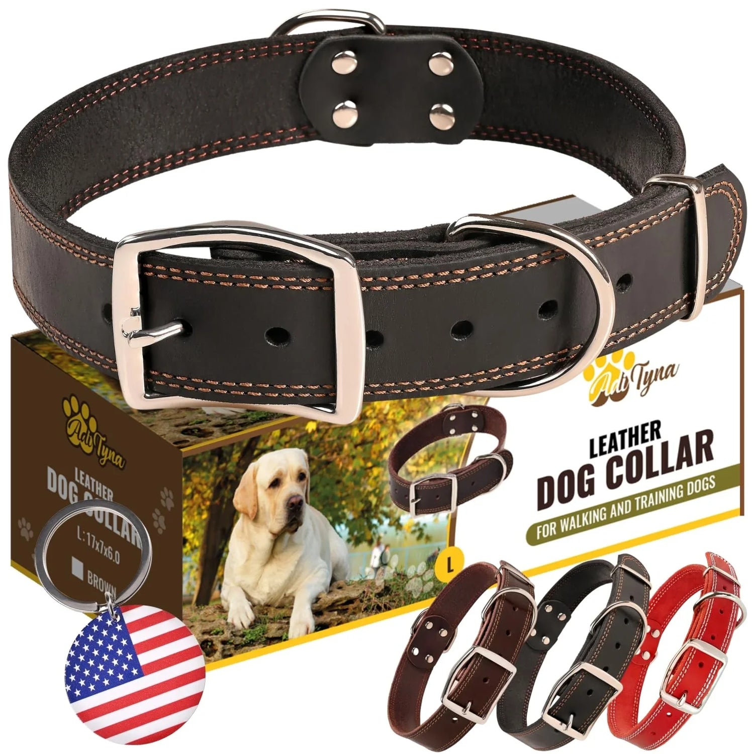 Leather Dog Collar For Large Dogs