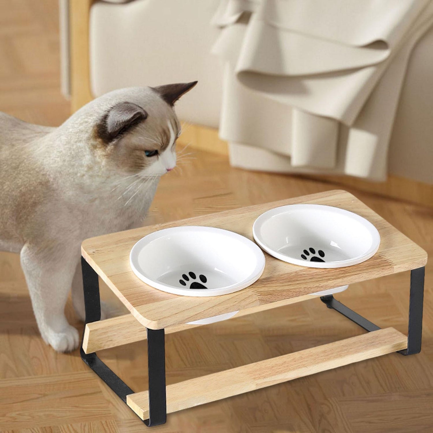 Raised Cat Feeder Bowl