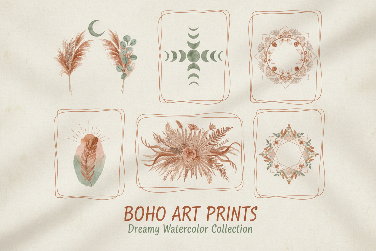 Boho Art Prints