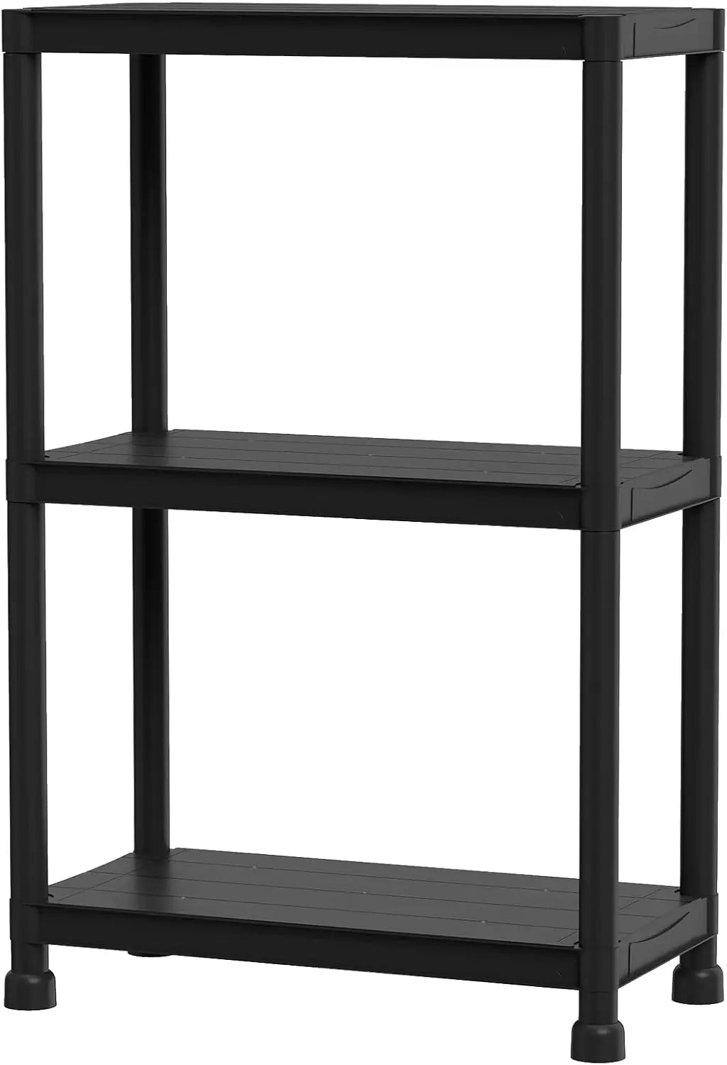 Giantex 3/4/5-Tier Heavy-Duty Plastic Storage Shelves Freestanding Garage Shelving Unit Multi-Use Organizer Rack for Pantry K