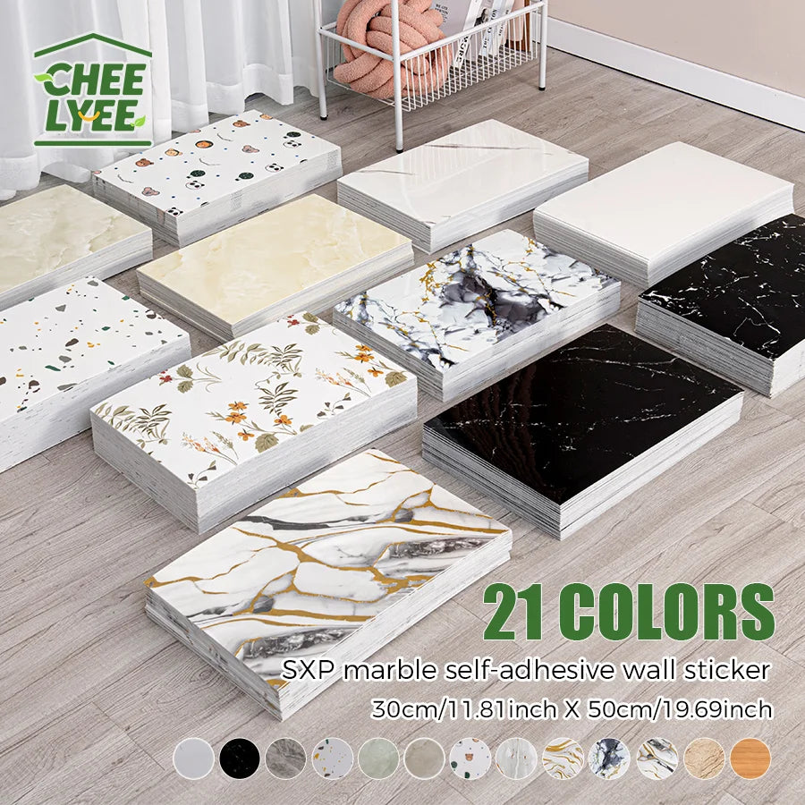50Pcs 3D Self Adhesive Peel and Stick SXP Wall Tiles 11.81x16.69in, Splashback Wall Stickers Applicable to all indoor areas