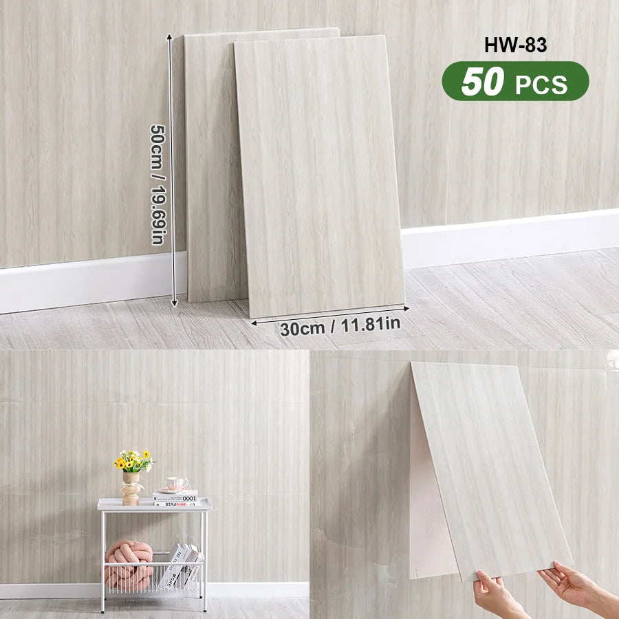 50Pcs 3D Self Adhesive Peel and Stick SXP Wall Tiles 11.81x16.69in, Splashback Wall Stickers Applicable to all indoor areas