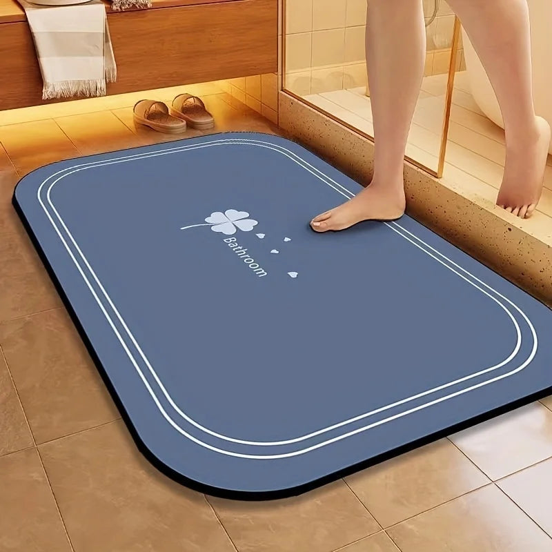 1pc Diatomite Bath Mat Quick Dry Super Absorbent Non-slip Floor Mat for Bathroom Shower Kitchen Pet Feeding | 24-hour Shipping