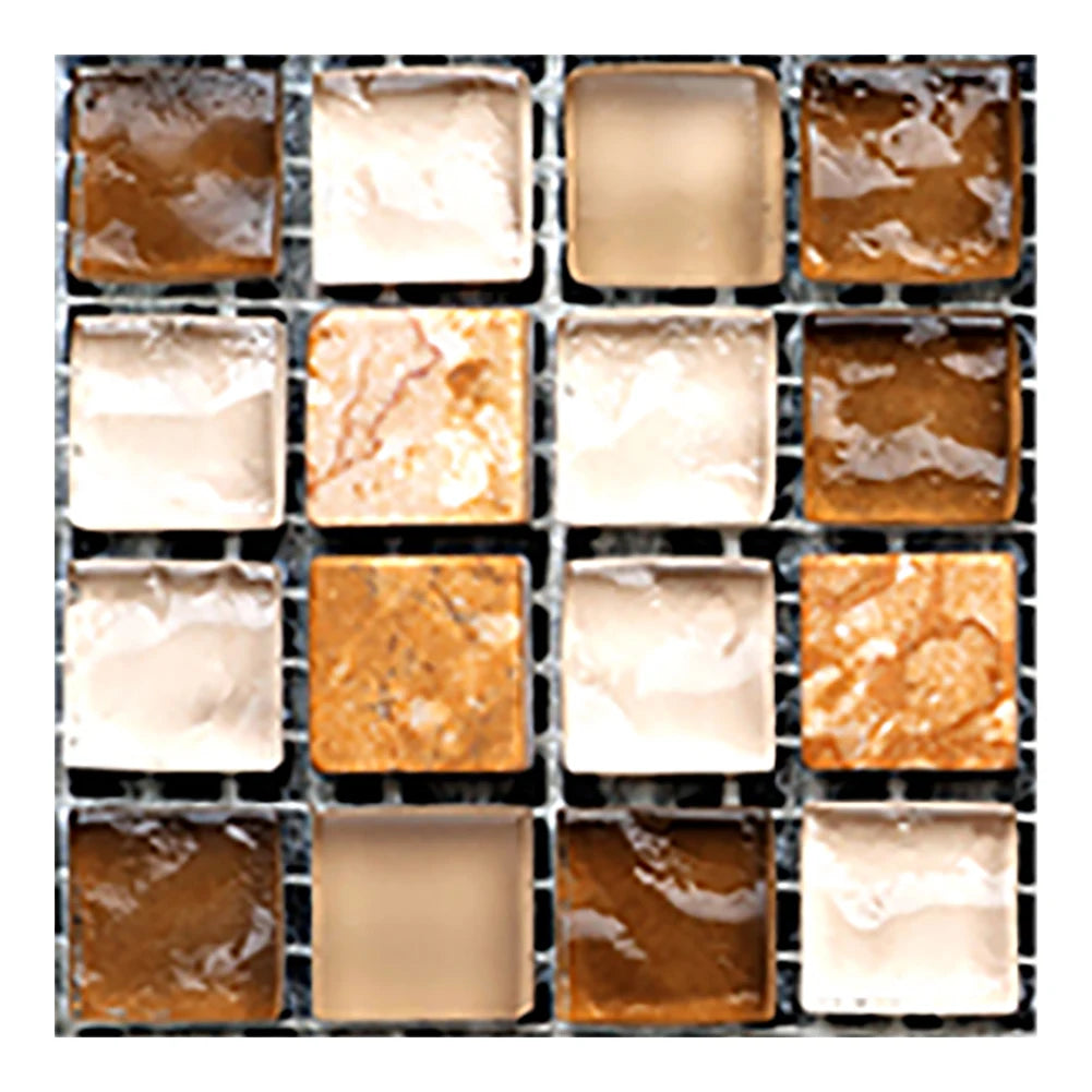 DIY Kitchen Bathroom Home Tile Sticker 10pcs/set Vintage Mosaic Wall Tile Sticker Waterproof Self-adhesive Floor Decals